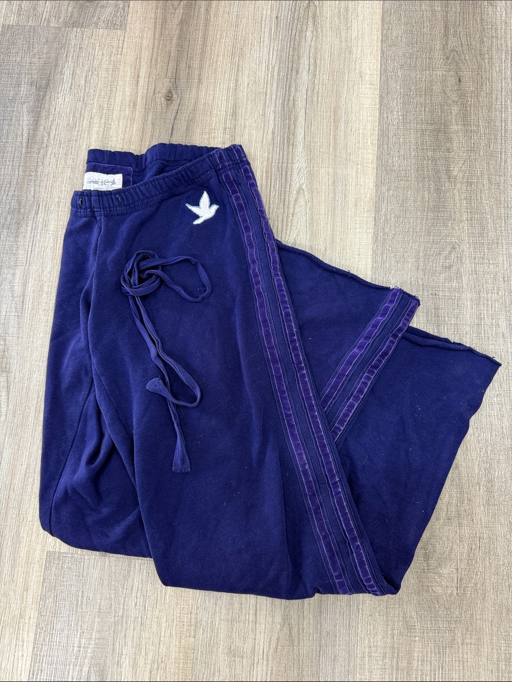 AERIE velvet stripe track/sweatpant